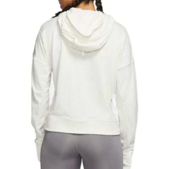 Nike Women's small Running sweatshirt Hoodie Hyperwarm Therma white cream S - Picture 3 of 10